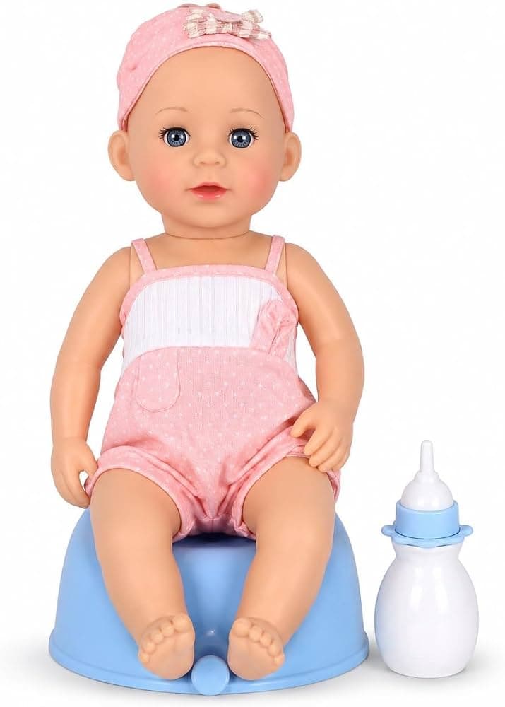 New Born Baby Doll with Potty, Bottle & Accessories | Baby Doll Pretend Play Set | Ages 3+