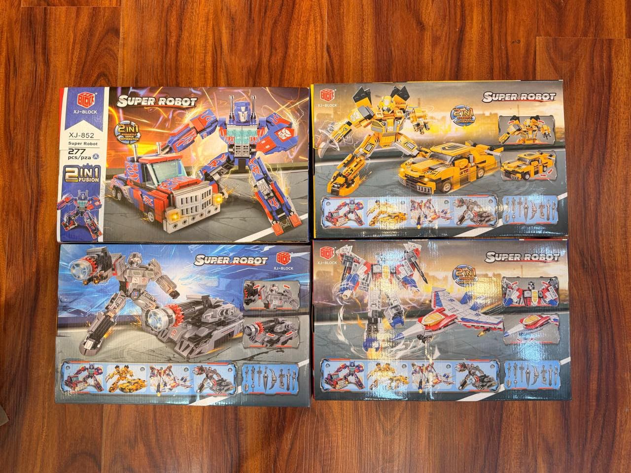 Starscream - LEGO Type Transforming Robot Architect Brick Toys Building Block - Super Hero Theme Blocks and Bricks - Robot, jet 277+ Pieces Educational Engineering Construction Learning Toy for Kids — view 2