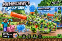 Electric Jelly Ball Blaster Gun Toy | Rechargeable USB, Crystal Jelly Bullets 7-8mm | Pixel Game Theme | Ages 8+