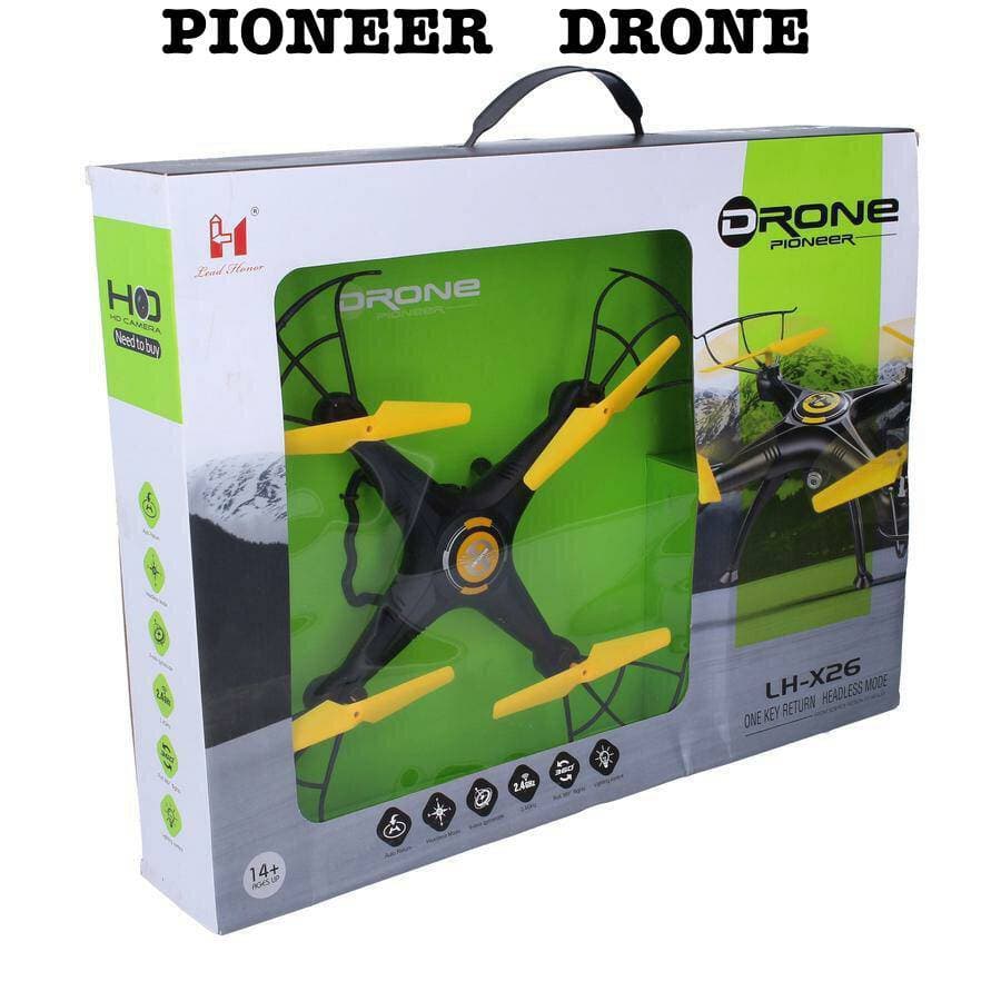 Remote Control Drone With Headless Mode & One Key Return | Large Quadcopter With Guards | No Camera — view 2