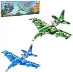 Rechargeable Electric Foam Glider Plane With Propeller | Camouflage Flying Toy | Color As Per Stock