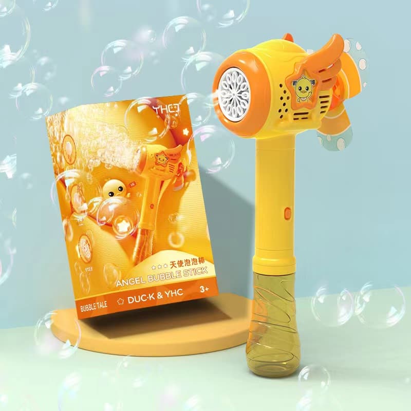 Duck Hammer Bubble Stick Wand Toy | Angel Wing Bubble Machine For Kids | Ages 3+ — view 3
