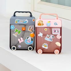 Suitcase Shaped Water Bottle for Kids | Color as per Stock dispatched | Pack of 1 Pc