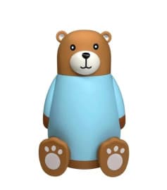 Bear Glass Water Bottle for Kids | Color as per Stock dispatched | Pack of 1 Pc