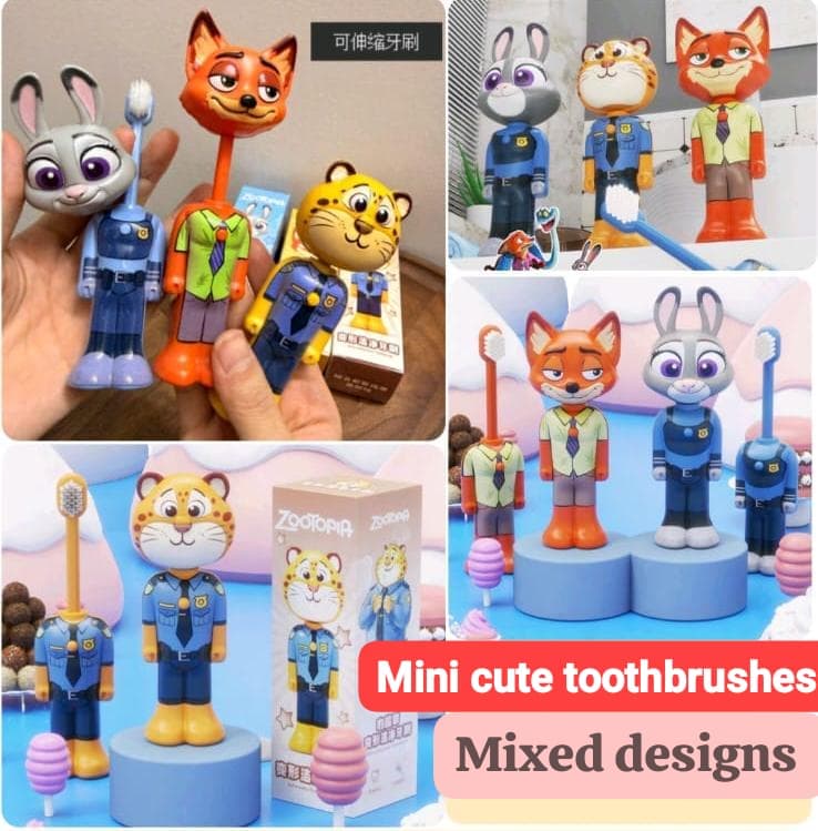 Cartoon Character Kids Toothbrush | Mixed Designs | Kidoyz