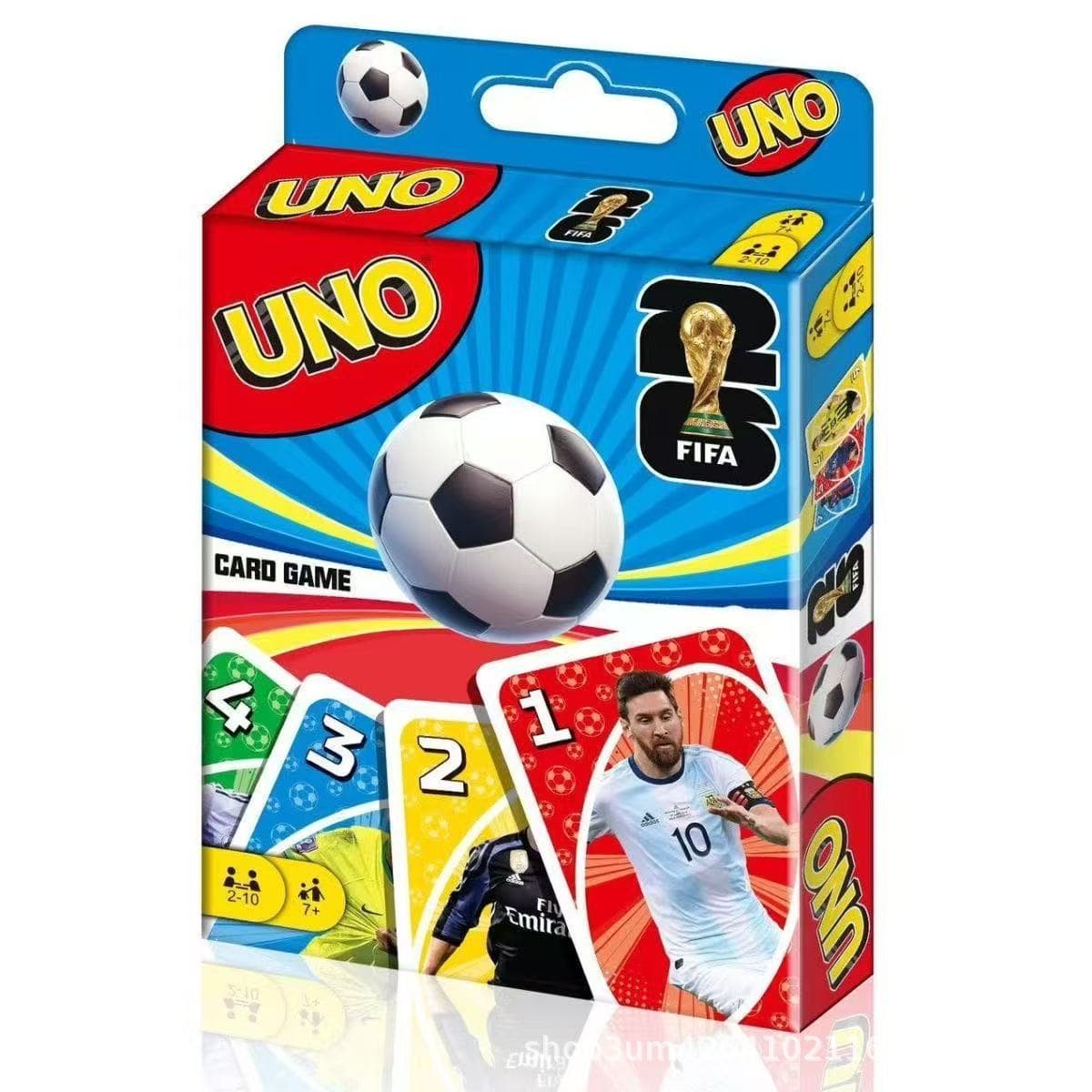 Football Theme Card Game For Family & Friends | 2 to 10 Players | Ages 7+ | Colour Number Matching Card Game Pack