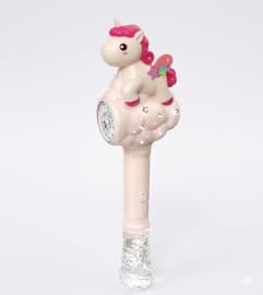 Unicorn Bubble Wand Toy With Lights & Bubble Water | Electric Bubble Machine For Kids | 2 Colours | Color As Per Stock | Ages 3+
