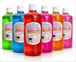 Kids Bubble Liquid Solution 500 ml | Non-Toxic Bubble Water Refill For Bubble Guns & Wands | Color As Per Stock