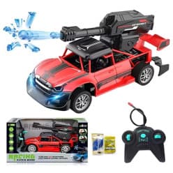 Remote Control Water Bomber Car 1:20 With Water Shooting & Lights | Rechargeable | Ages 8+ | Color As Per Stock
