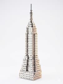 LEGO Style - DIY Empire State Building Metal Model Kit 32 cm | Build Your Own Landmark Construction Toy | STEM Educational Metal Parts Building Set | Ages 8+