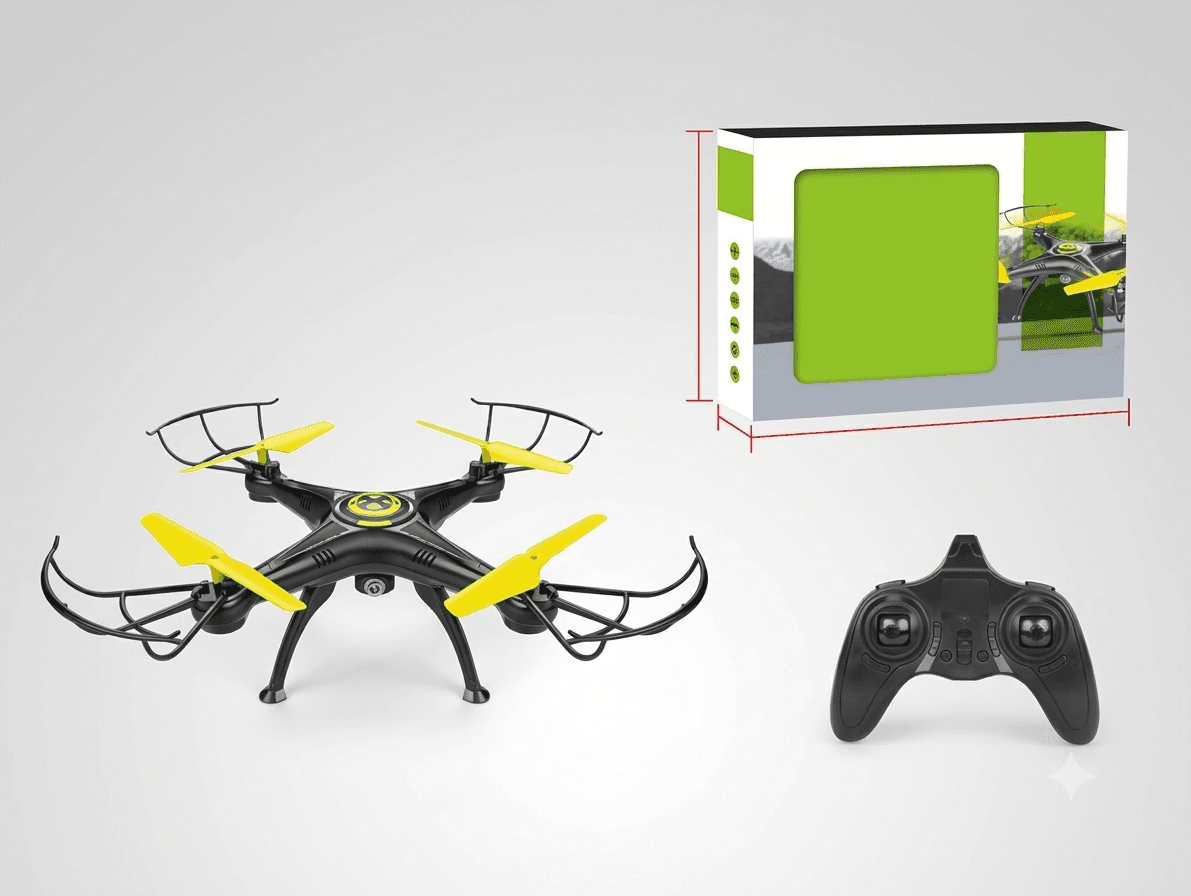 Remote Control Drone With Headless Mode & One Key Return | Large Quadcopter With Guards | No Camera