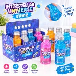 Galaxy Glitter Slime Bottle For Kids | Stretch Squeeze Play Glitter Slime | Color As Per Stock | Pack of 1