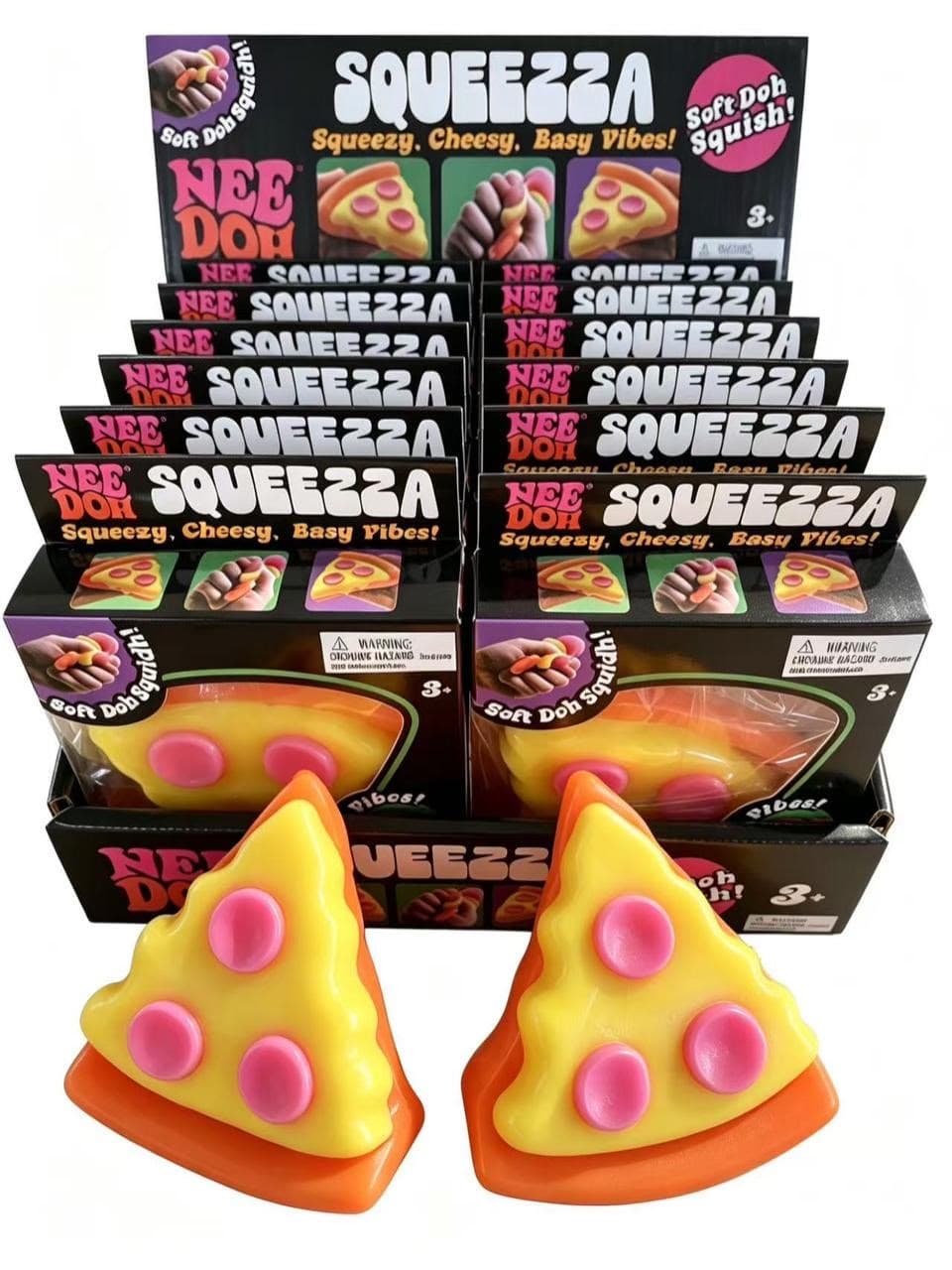 Pizza Slice Squeeze Toy | Soft Dough Squishy Pizza Stress Relief Toy | Pack of 1