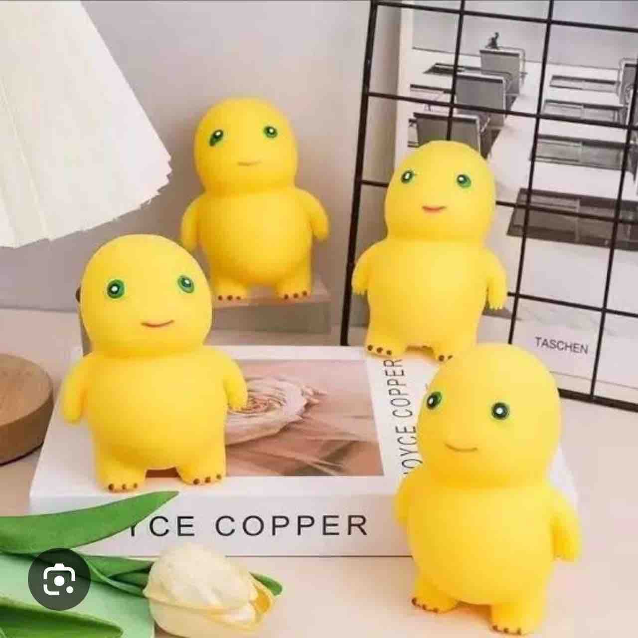 Cute Yellow Baby Figure Squishy Stretch Toy | Soft Squeeze Stress Relief Toy | Pack of 1 — view 2