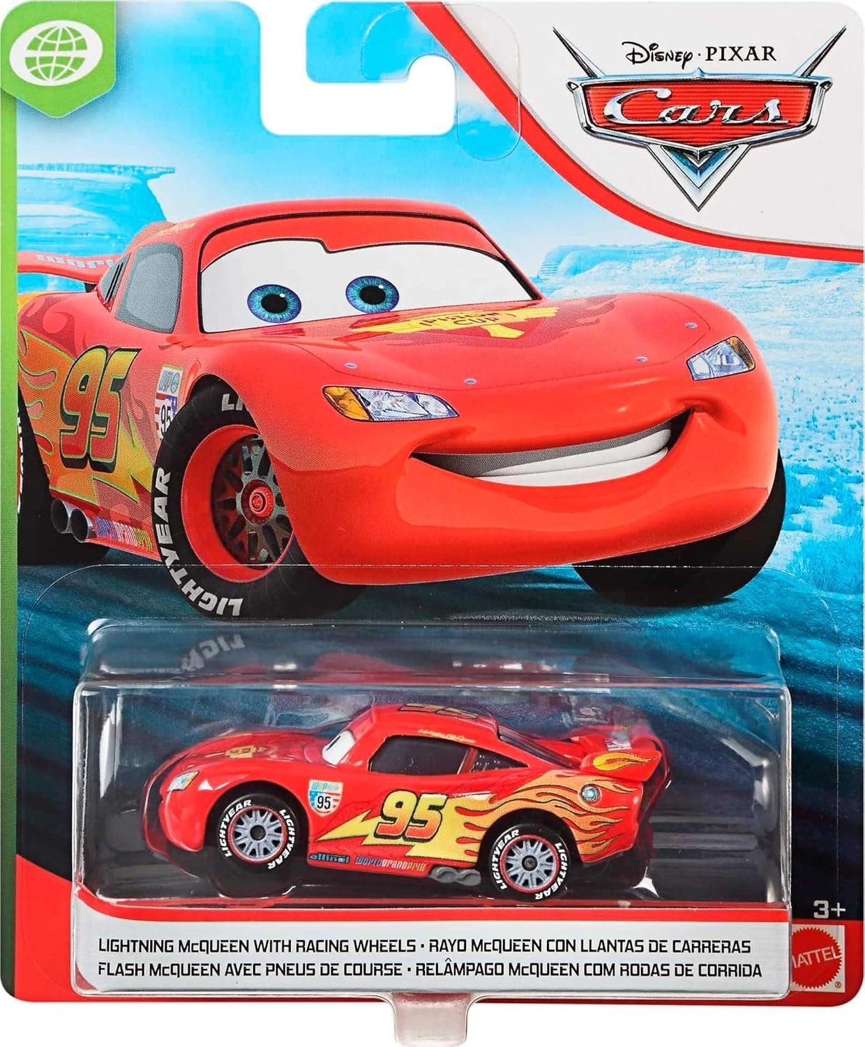 Alloy Die-Cast Racing Car Model With Sound & Light | Red Flame Race Car Toy For Kids | Window Box — view 4