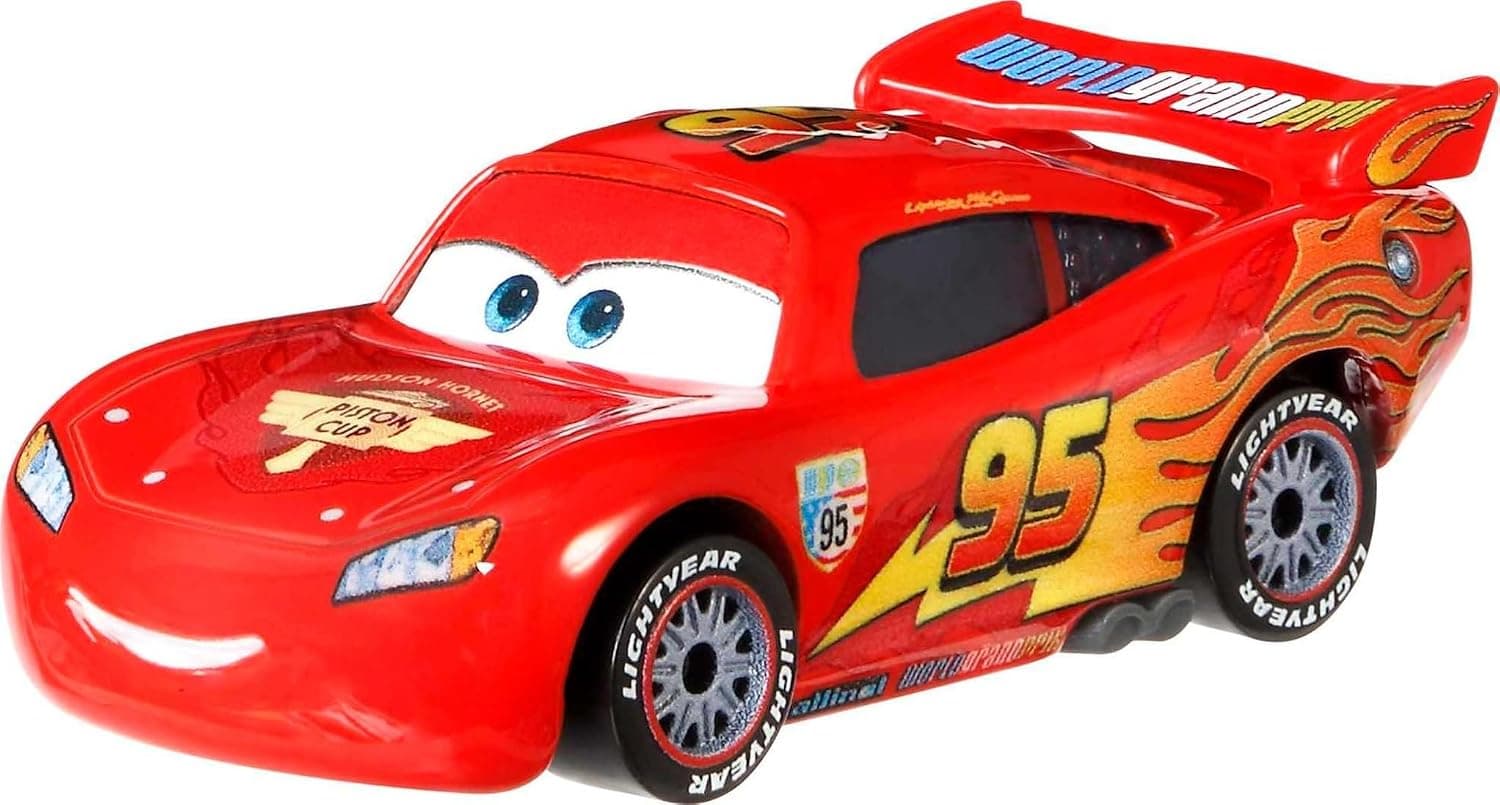 Alloy Die-Cast Racing Car Model With Sound & Light | Red Flame Race Car Toy For Kids | Window Box