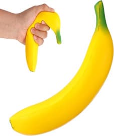 Slow Rising Squishy Banana Toy | Realistic Soft Banana Squeeze Stress Relief Toy | Pack of 1