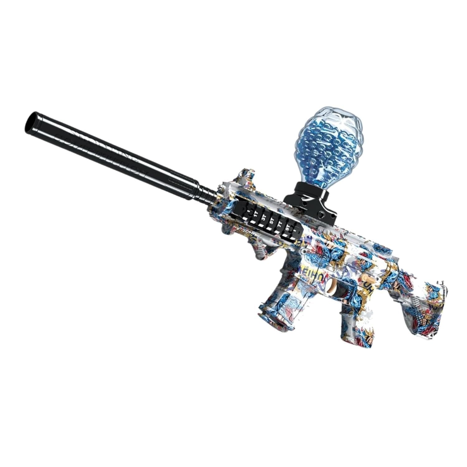 Electric Gel Ball Blaster Toy Gun With Sensor Light | USB Rechargeable Jelly Bullet Shooter | 4 Colour Designs, Design As Per Stock — view 2