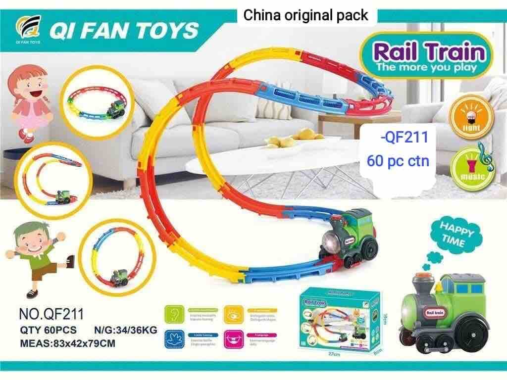 Rollercoaster Flip Track Train Set With Light & Music | Loop Rail Train Toy For Kids | Battery Operated