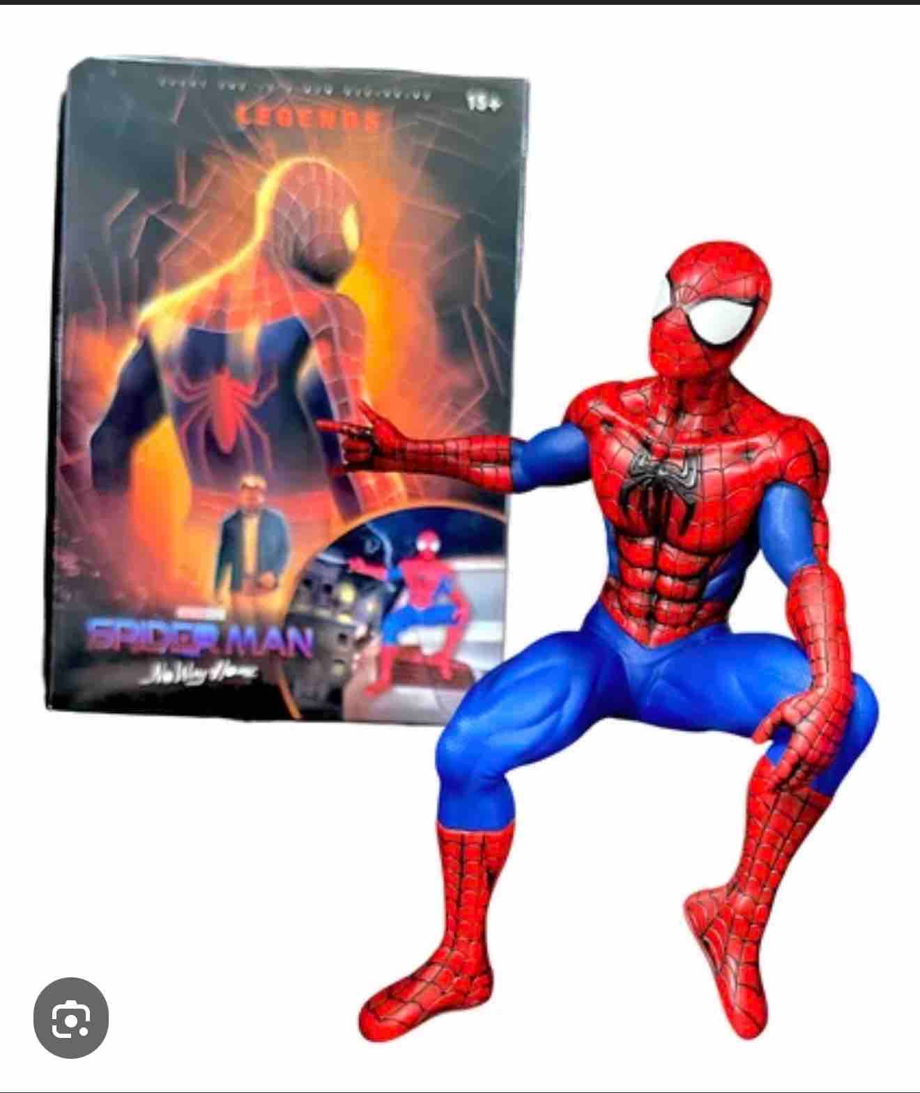 Collectible Sitting Superhero Figure 27 cm | Detailed Display Statue Model For Collectors | Box Packed | Ages 15+
