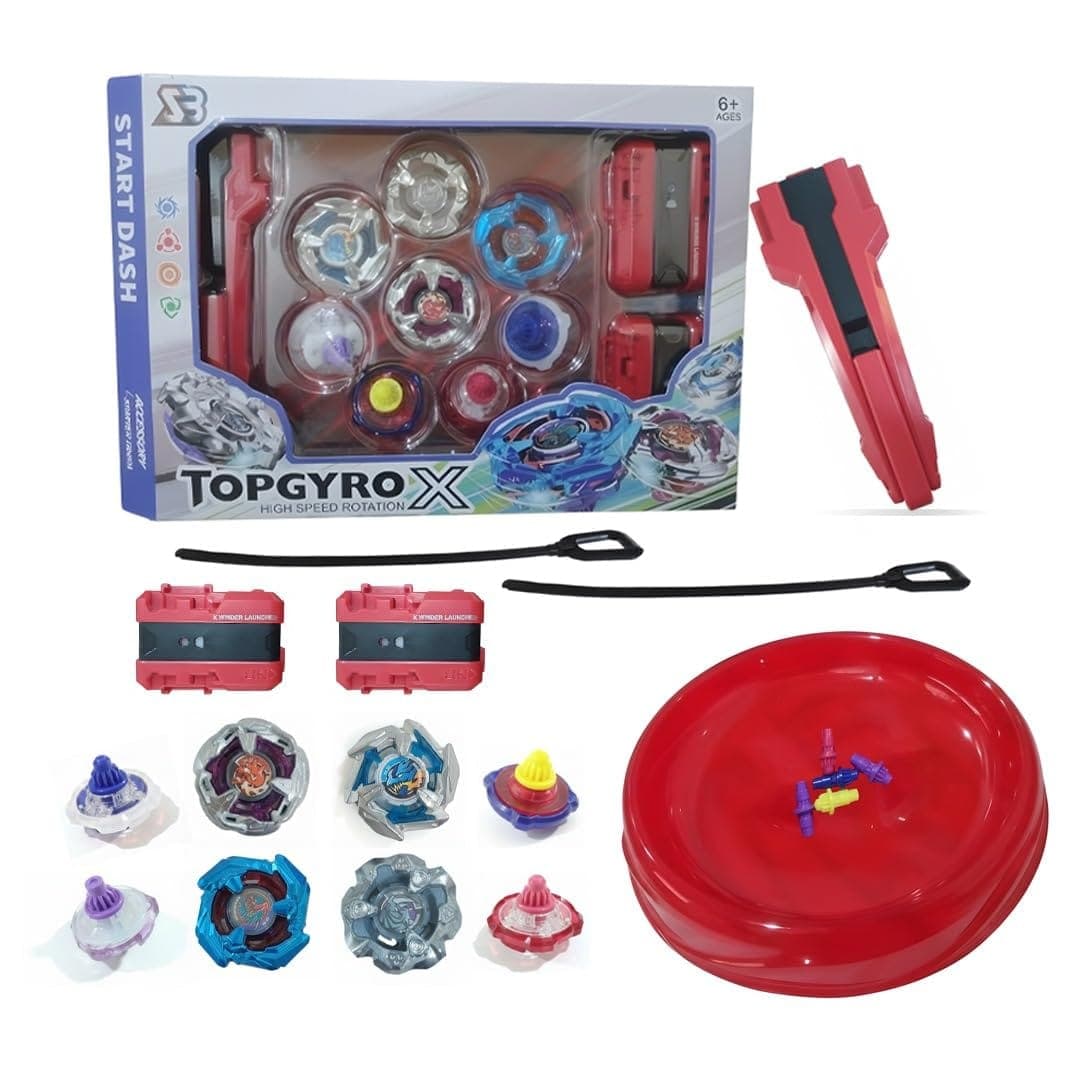 Beyblade TopGyro X Battle Top Set | High-Speed Spinning Tops with 2 Launchers & Battle Arena | Ages 6+ — view 2