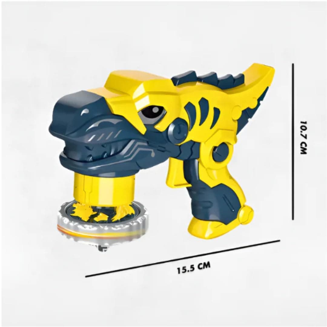 Kidoyz Beyblade Battle Gyro Spinning Top Battle Set for Kids | High Speed Fighting Tops with Arena & Launchers | Gyro Style Combat Gyroscope Toy | Gift for Boys & Girls Ages 8+ (Dino Gyro) — view 3