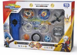 Battling Beyblade Top Burst Gyro Beyblade Battle Set with 2 Spinning Tops, 1 Launcher, Rapidcords, and Portable Storage Box