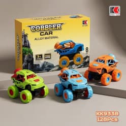 Alloy Metal Cobbler Monster Car | Pull-Back High Speed Mini Truck Toy | Pack of 1 Pc | Color as per Stock dispatched