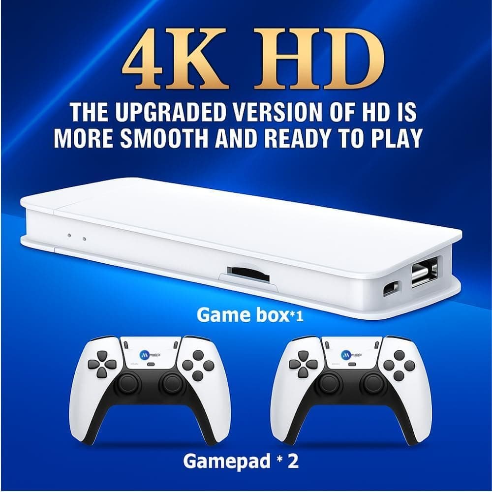 M15 RetroX Wireless Game Console, 2.4G, 24000 Games, Dual Controllers, HDMI TV Output, 128GB TF Support, Plug & Play, for Kids & Adults — view 3