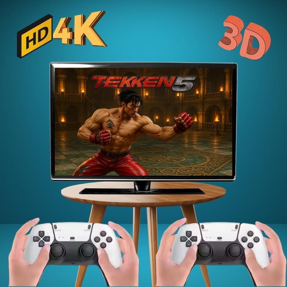 M15 RetroX Wireless Game Console, 2.4G, 24000 Games, Dual Controllers, HDMI TV Output, 128GB TF Support, Plug & Play, for Kids & Adults — view 6