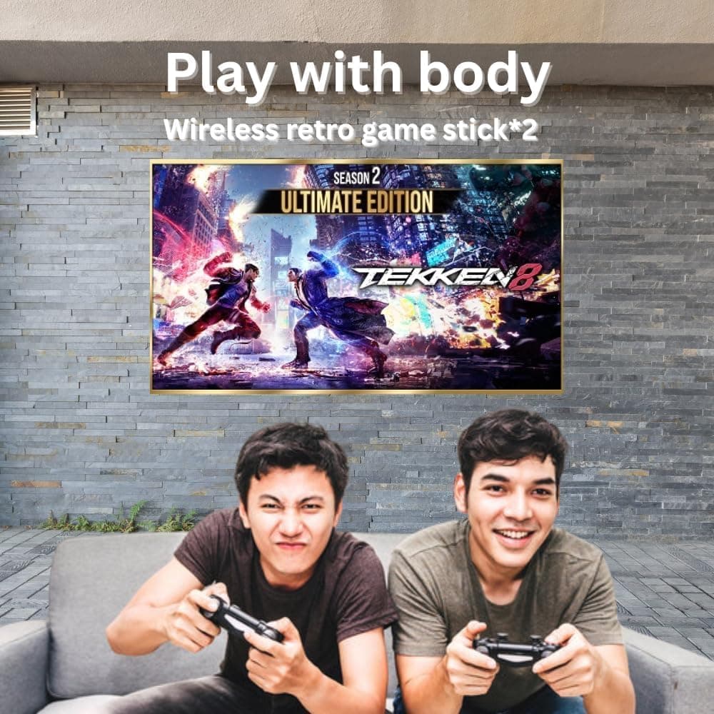 M15 RetroX Wireless Game Console, 2.4G, 24000 Games, Dual Controllers, HDMI TV Output, 128GB TF Support, Plug & Play, for Kids & Adults — view 7