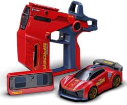 3-in-1 Spider-Man Racing Launcher Gun Car Set | Remote Control Race Car with Infrared Ray Launcher | USB Rechargeable | Ages 6+