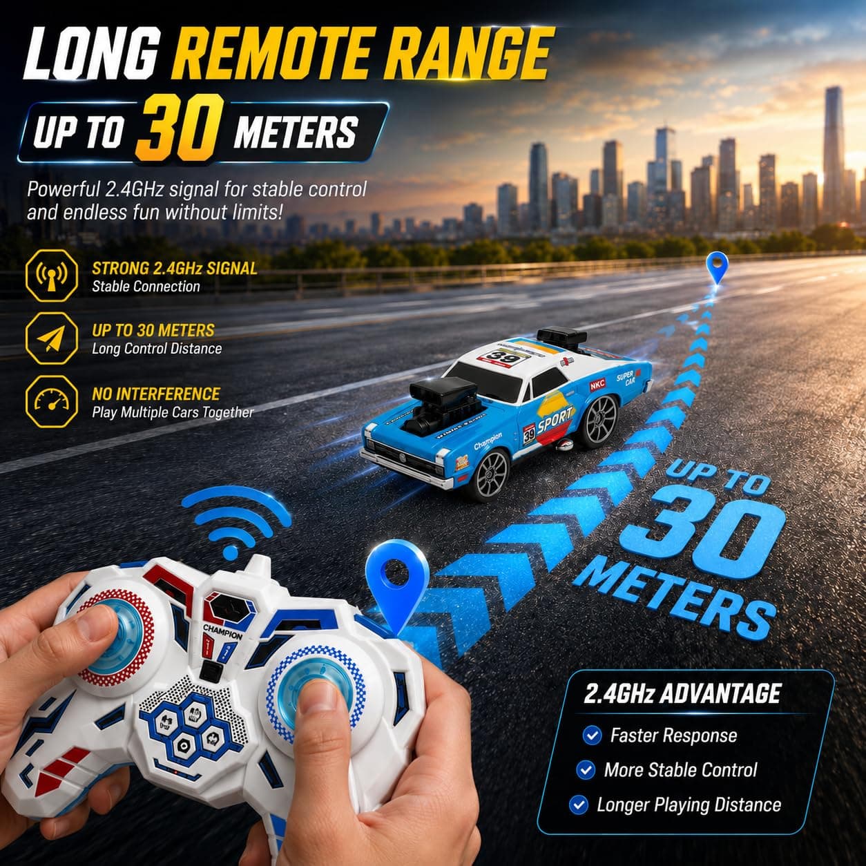 RC Metal Hobby Grade Car | Remote Control Metal Car for Kids — view 6