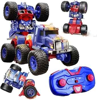 RC Stunt Deformation Truck Big Size | One-Key Transforming Monster Truck Remote Control Car | Ages 8+ — view 5