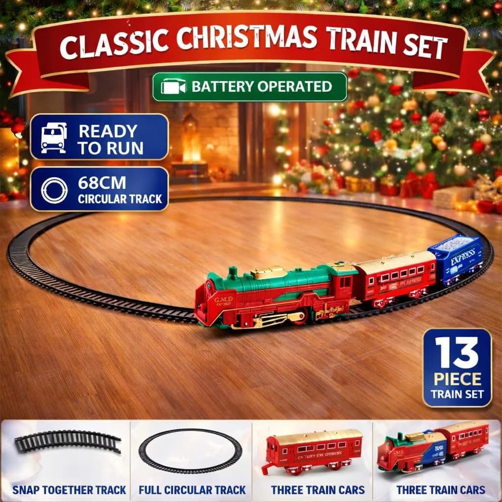 Battery Operated Train Set | Realistic Indian Passenger Train Look | Long 203 cm Track | Smooth Running Motor | Improves Imagination & Coordination (Age 3–7) — view 5