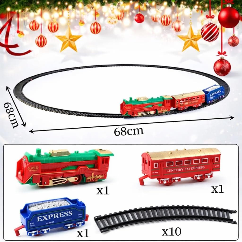 Battery Operated Train Set | Realistic Indian Passenger Train Look | Long 203 cm Track | Smooth Running Motor | Improves Imagination & Coordination (Age 3–7) — view 6