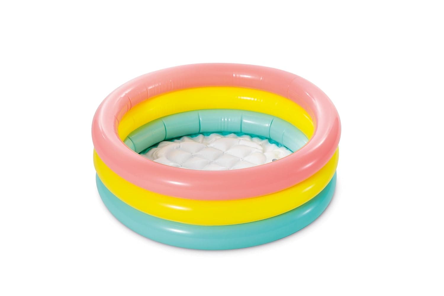 Inflatable Baby Pool 3 ft (86 x 25 cm) | Soft Rainbow 3-Ring Kids Paddling Pool | Ages 1–3 | Color as per Stock dispatched — view 2