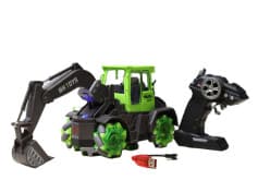 RC 8-Channel Excavator JCB with Drifting Tyres & Cool Lights | 2.4G Stunt Remote Control Construction Toy