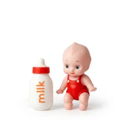 Bottle Baby Squeezy Bath Toy Set | Baby Doll with Milk Bottle Chu-Chu Squeeze Toy | Pack of 1 Set