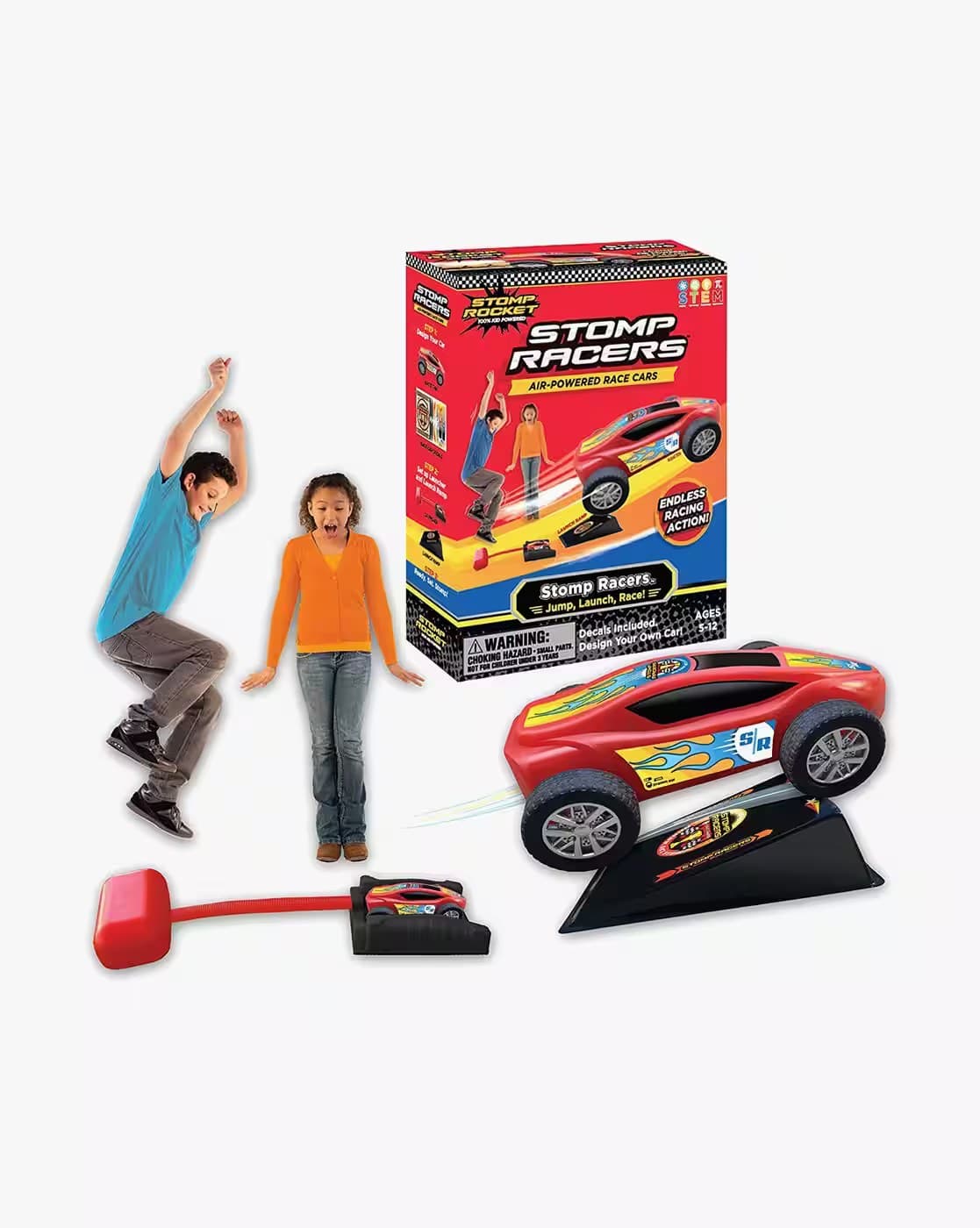 Nitro Jump Racer | Air-Powered Jump & Launch Racing Car Toy for Kids | Ages 5+