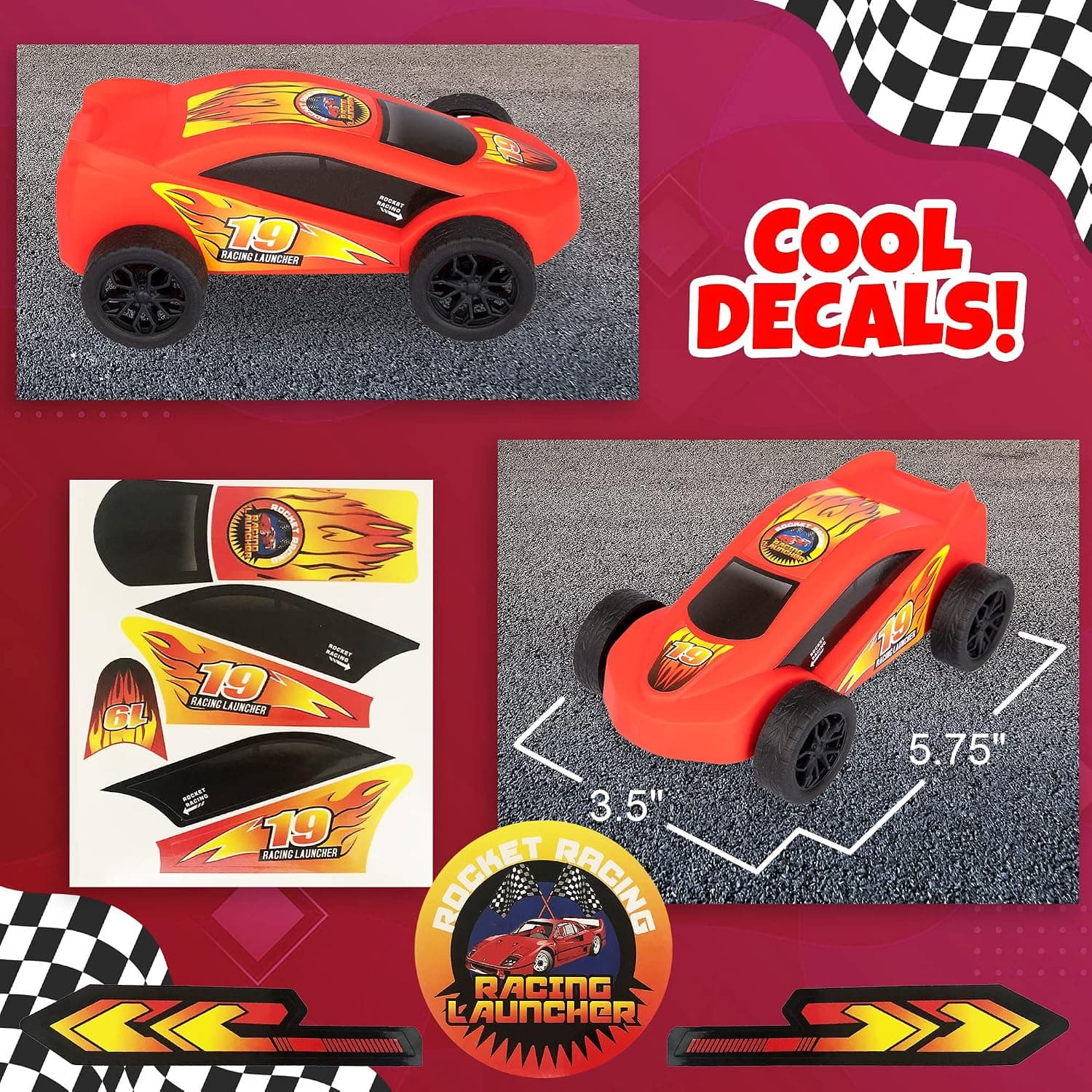 Nitro Jump Racer | Air-Powered Jump & Launch Racing Car Toy for Kids | Ages 5+ — view 4