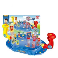 Paw Patrol Pinball Game Board with Joystick, Kids Marble Shooting Interactive Table Game