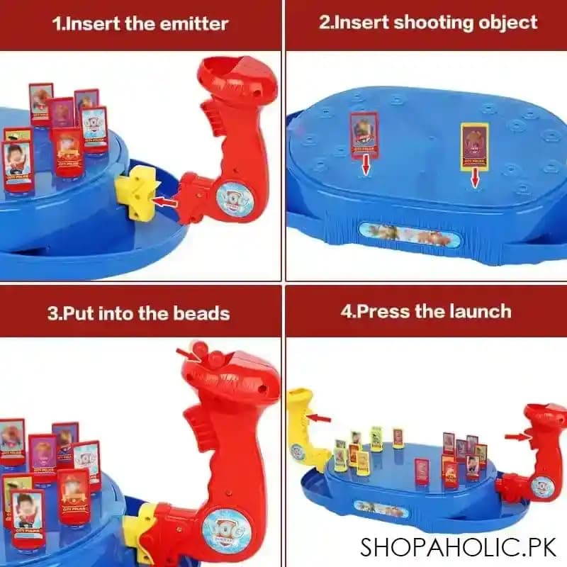 Paw Patrol Pinball Game Board with Joystick, Kids Marble Shooting Interactive Table Game — view 2