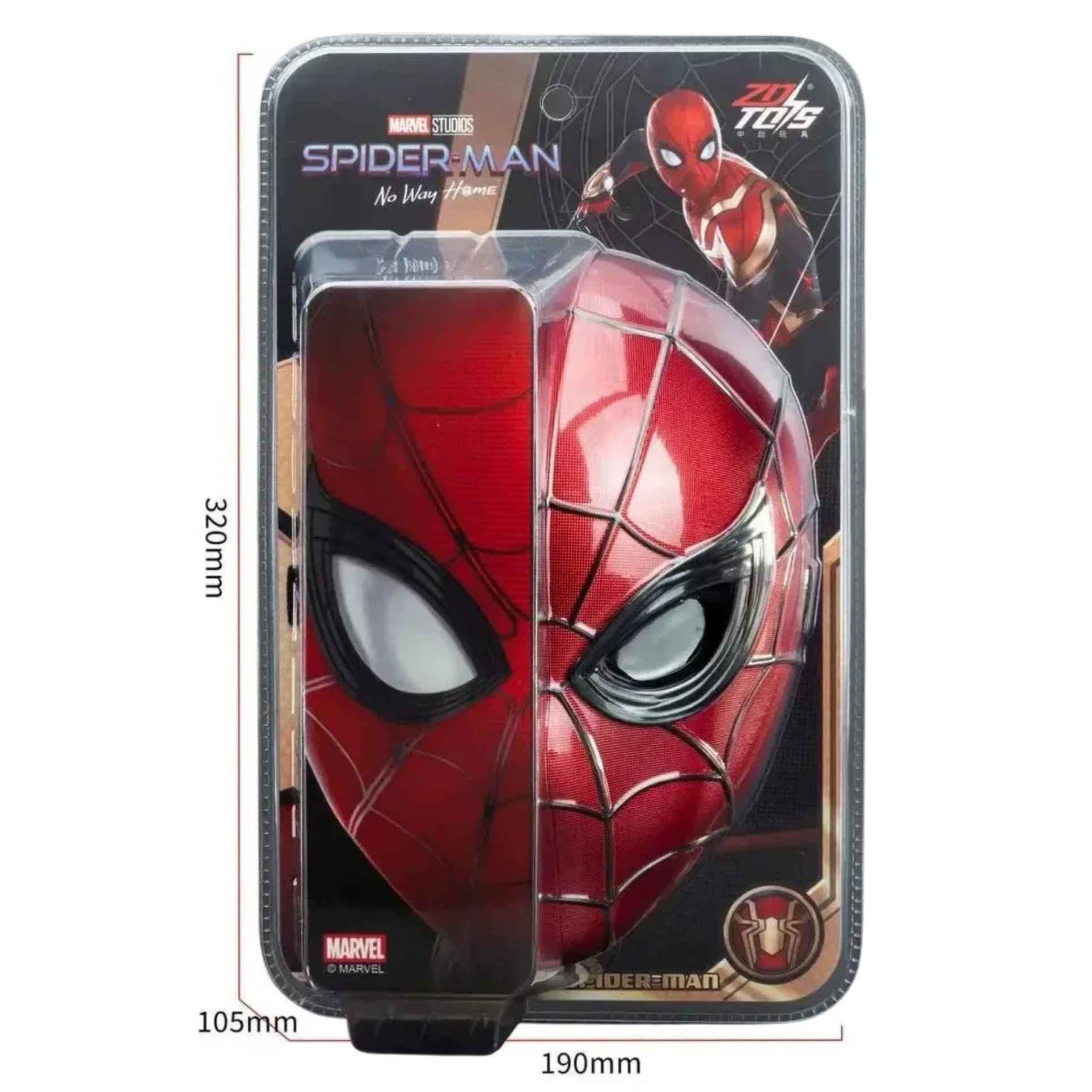 Spider-Man Integrated Suit Mask Red | 1:1 Scale Wearable Collectible Superhero Mask