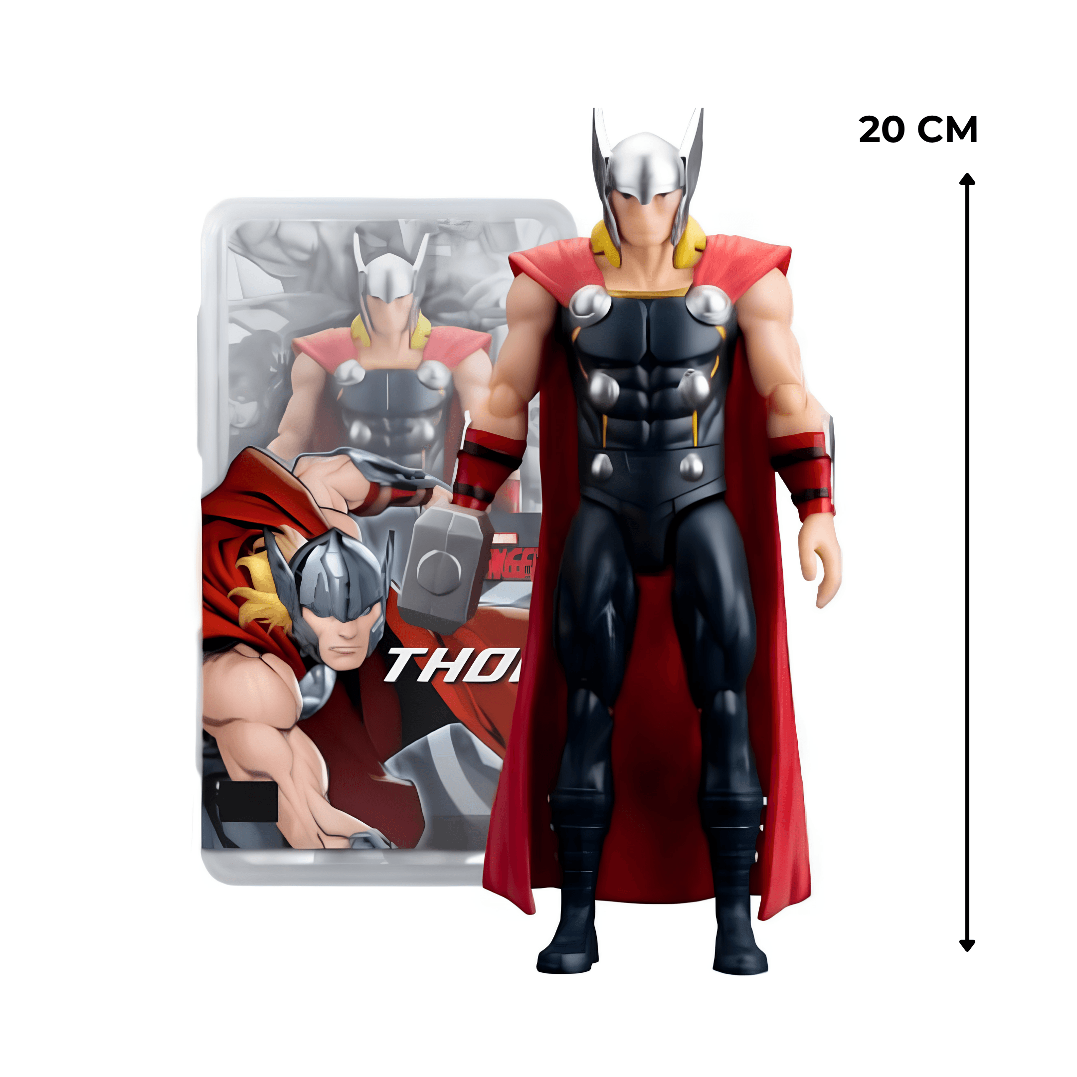 Thor 20 cm 1:10 Scale 7 Inch Action Figure | Poseable Collectible Superhero Figure
