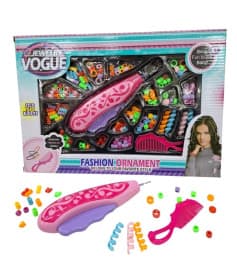 Jewelry Vogue Fashion Ornament Making Kit | DIY Beads Jewellery Set for Girls | Pack of 1 Set