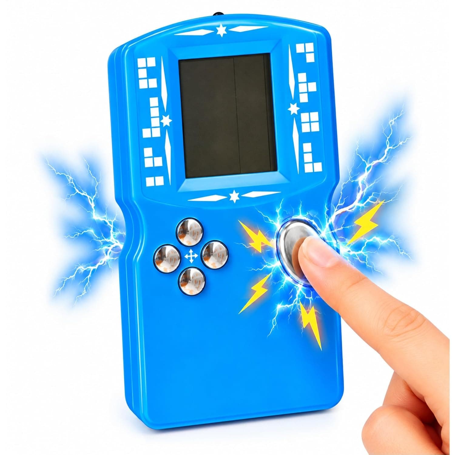 Retro Brick Game Handheld Console | Classic Electronic Puzzle Game for Kids | Color as per Stock Dispatched | Pack of 1 Pc — view 4