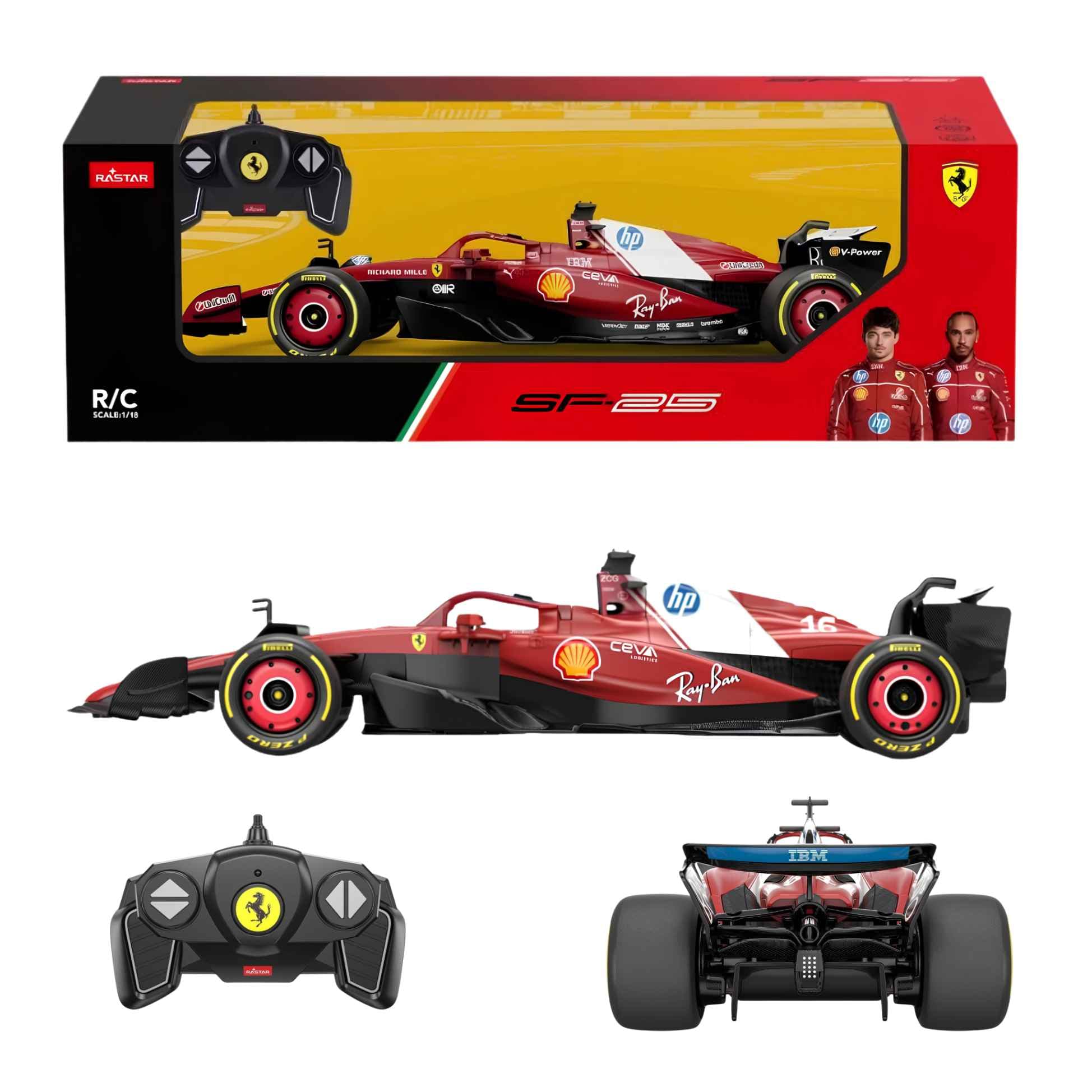 RASTAR Ferrari Red 1:18 Remote Control Car — view 2
