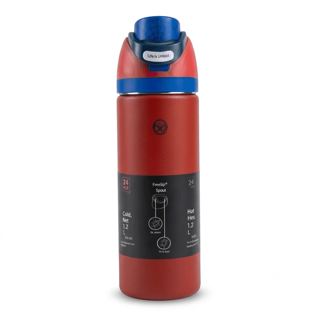 Owala Spider-Man Edition 710 ml Stainless Steel Water Bottle | FreeSip Spout | Marvel Collectible Sipper Bottle