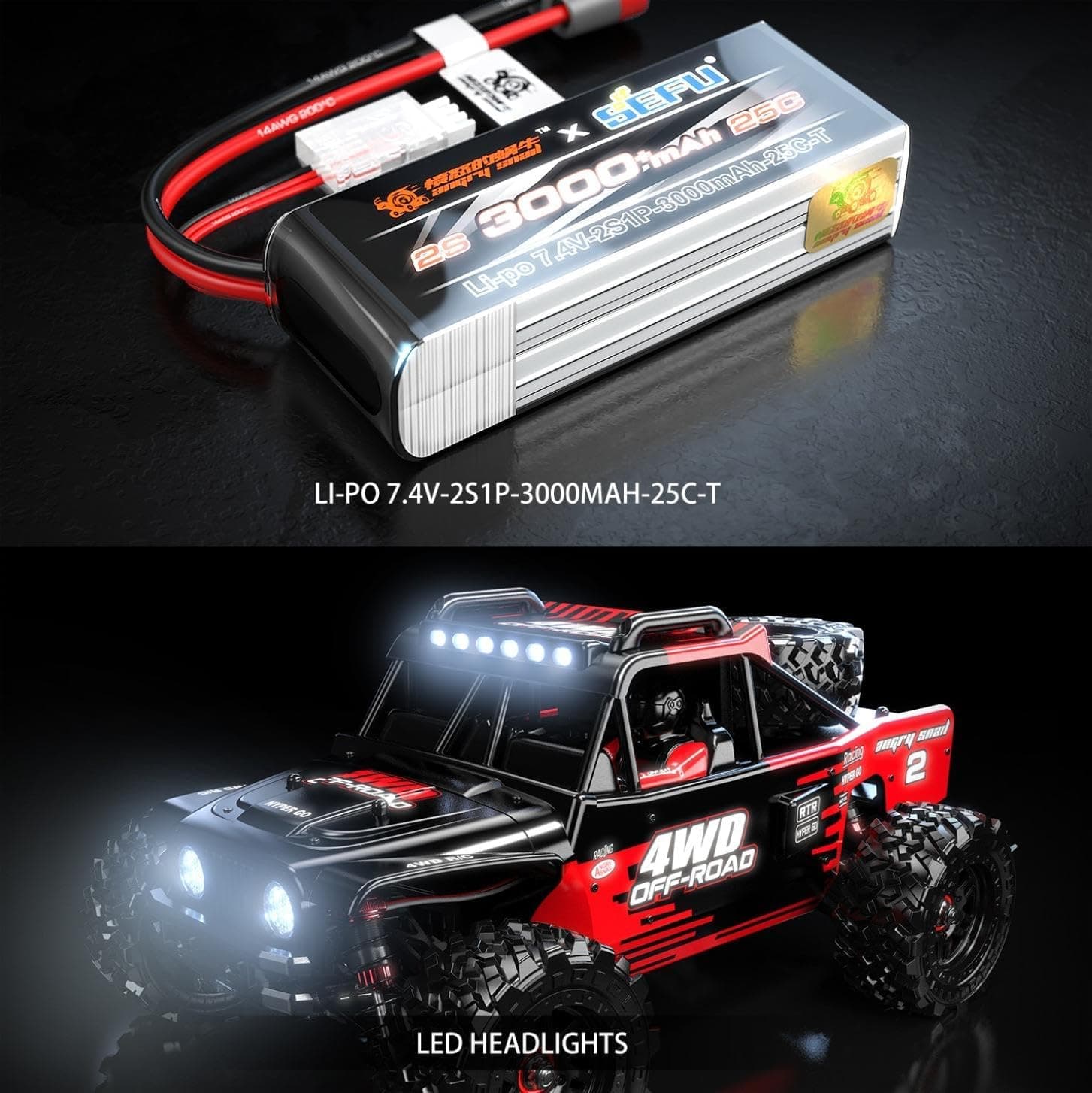 MJX Hyper Go 1:14 4WD Off-road RC Truck | Remote Control Toy For Kids & Hobbyists — view 3